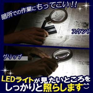 スタンドルーペA LEDライト付き 折りたたみ...の詳細画像4