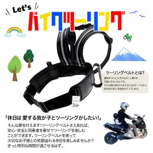 タンデムベルト 子供 バイク ツーリング タン...の詳細画像2