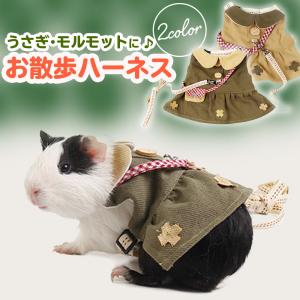 小動物用ハーネス うさぎ ハーネス  モルモット ウサギ 子猫 ウサギ お散歩 リード/うさぎモルモットハーネス