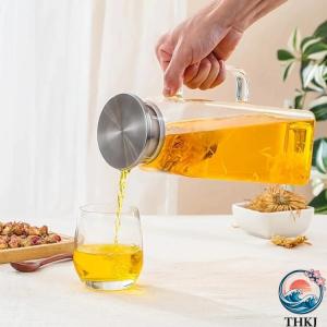 ピッチャー 2L 冷蔵庫 麦茶ポット 耐熱ガラ...の詳細画像1