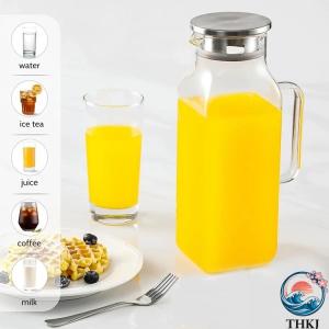 ピッチャー 2L 冷蔵庫 麦茶ポット 耐熱ガラ...の詳細画像3
