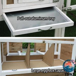 大型ウサギ小屋 防水屋根と引き出しトレイ付き屋...の詳細画像3