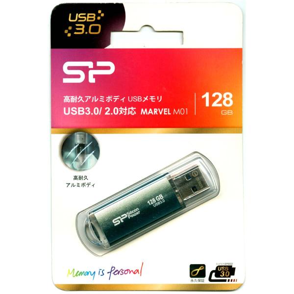 USBメモリ【128GB】USB3.0 シリコンパワー SP128GBUF3M01V1B★MARVE...