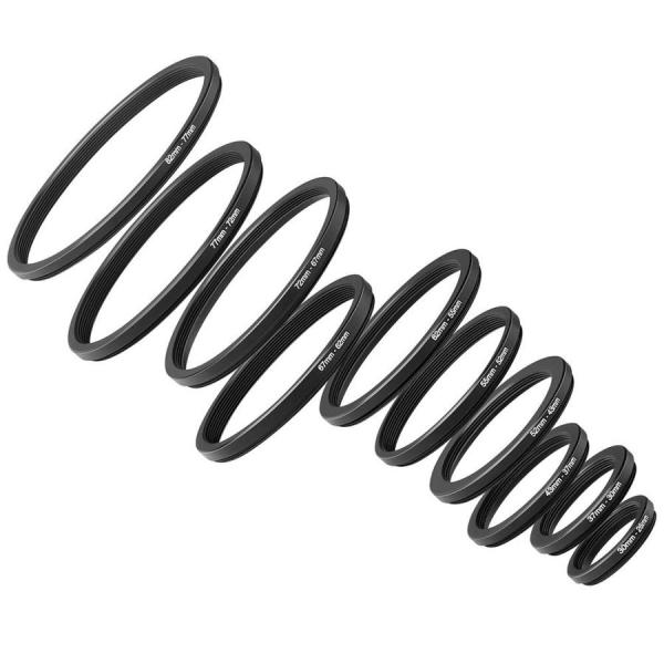 カメラレンズ用ステップダウンリング アルミ合金製 便利な変換リング 40.5-37mm から 82-...