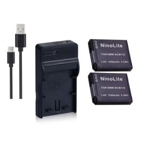 DC145 USB型充電器 DMW-BTC11 と パナソニック DMW-BCM13 互換バッテリー2個の3点セット｜photolife