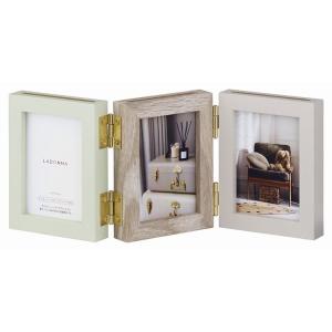 LADONNA ラドンナ　フォトフレーム　メタルガラス　写真立て　新品未使用 LADONNA（ラドンナ） フォトフレーム L判 6枚 SF16-60-B 写真立て 両面