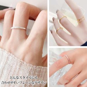 指輪 レディース メンズ シンプル リング 金...の詳細画像2