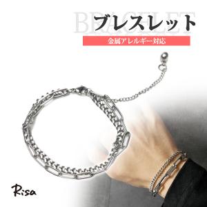 Risa（リサ） ブレスレット チェーン 南京錠 金属アレルギー 対応