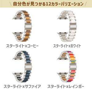 アップルウォッチ バンド 大理石 替え ステン...の詳細画像3