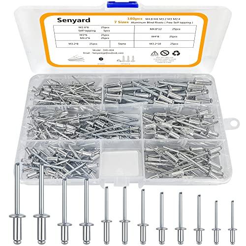Senyard ブラインドリベット アルミニウム 耐食 耐圧 M2.4 M3.0 M3.2 M4 M...