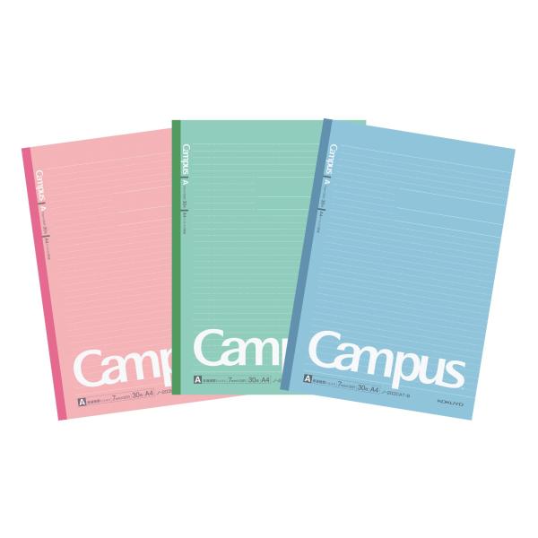 コクヨ(KOKUYO) ノート キャンパスノート A4 3冊パック ドット罫 A罫 30枚 ノ-20...