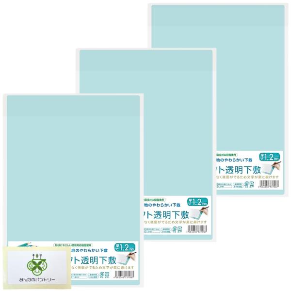 【A4サイズ】【選べる枚数：3枚】 共栄 オリオンズ 硬筆用 ソフト 下敷き 透明 NO.1304 ...