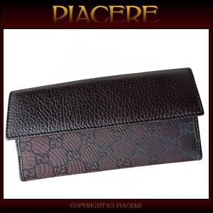T1078 展示品☆ グッチ 長財布 レザー ブラウン レディース メンズ GG model_gucci-outlet-471