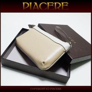 GGキャンバス GUCCI グッチ 29596 コスメポーチ ベージュ×ブラウン