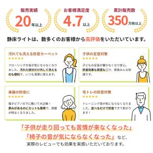 防音マット 防音カーペット 静床ライト 50×...の詳細画像2