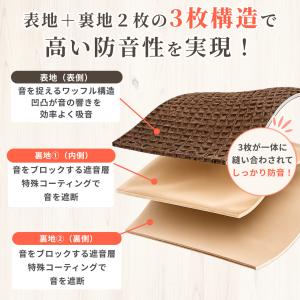 防音カーテン 遮音カーテン 完全遮光 5重構造...の詳細画像5