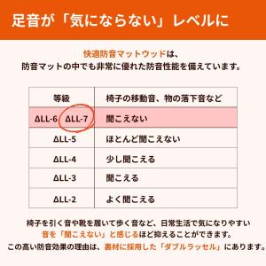 防音マット 防音ラグ 快適防音マットウッド19...の詳細画像4