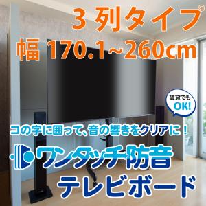 防音パネル ブース 吸音 防音 遮音 DIY 遮音シート 騒音対策 ピアリビング ワンタッチ防音テレビボード 横幅3列屋根なし 爆買