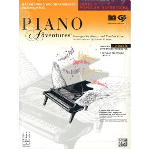 ピアノ 楽譜 フェイバー   ピアノ アドヴェンチャーズ ポピュラーレパートリーMIDI レベル 4   Piano Adventures Popular Repertoire MIDI Level 4