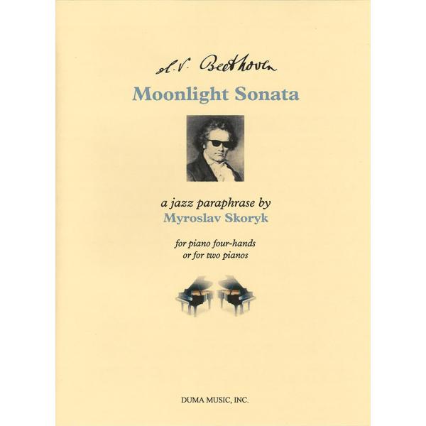 ピアノ 楽譜 ベートーヴェン＝スコリク | ベートーヴェン：月光ソナタ　ジャズ・パラフレーズ(1台4...