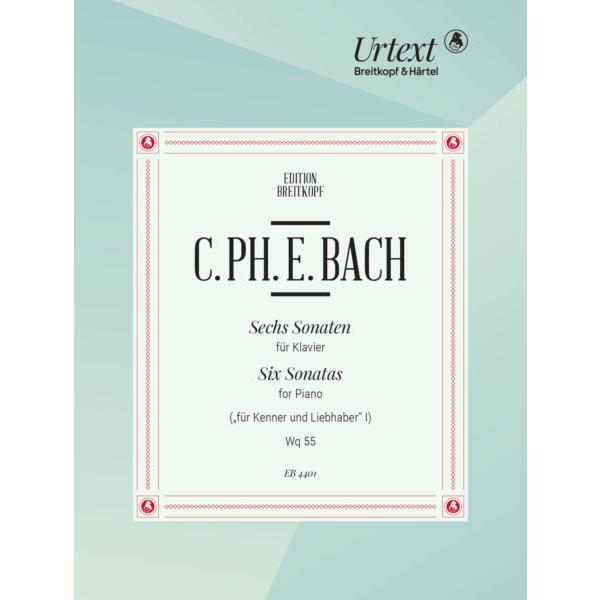 ピアノ 楽譜 C.P.E.バッハ | 6つのピアノソナタ Wq55 | Six sonatas Wq...