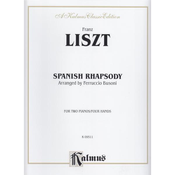 ピアノ 楽譜 リスト | スペイン狂詩曲 (ブゾーニによる2台4手編曲) | Spanish Rha...