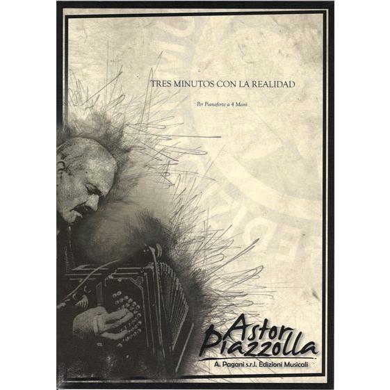 ピアノ 楽譜 ピアソラ | 現実との3分間 (1台4手) | Tres minutos con la...