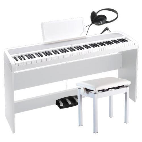 【最短翌日お届け】コルグ KORG 電子ピアノ B2SPWH ホワイト 高低自在椅子・ヘッドホンセッ...
