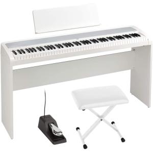 電子ピアノ コルグ デジタルピアノ B2WH 専用スタンド+イスセット