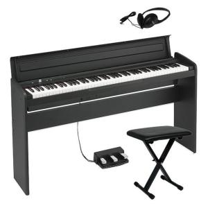 電子ピアノ コルグ デジタルピアノ LP-180BK + イス・ヘッドホンセット