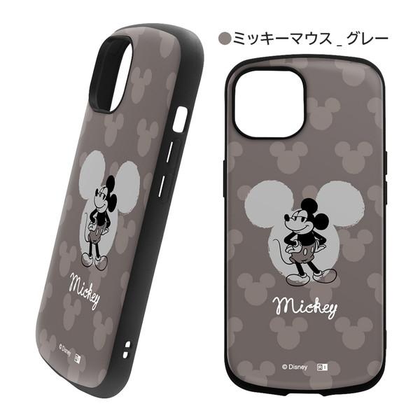 iPhone15 ディズニー 耐衝撃ケース MiA ミッキーマウス グレー ミニーマウス ピンク ド...