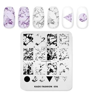 KADS ネイルプレート スタンププレート ファッションスタイル 不規則図案 マニキュア道具 ネイルイメージプレート ネイルアートツール (FA056