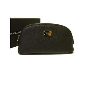 ドルガバ　革のポーチ【新品】 DOLCE&GABBANA ドルガバ ＜アウトレット＞ポーチ 型押し カーフ レザー