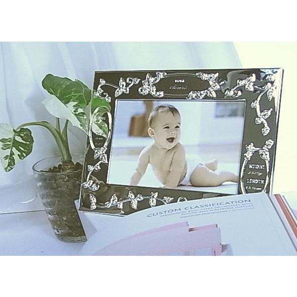 出産祝いに　名入れ【ベビーフレーム横置きA6EM64-RC】