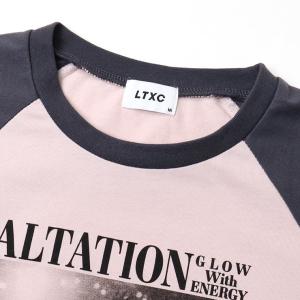 Lovetoxic ラグランTシャツ 2柄 フ...の詳細画像3
