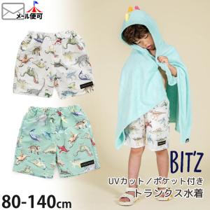 Bit'z ビッツ 水着 トランクス 恐竜 UVカット B276063 80 90 100 110 120 130 140 スイムウェア 海水パンツ 子供 男の子