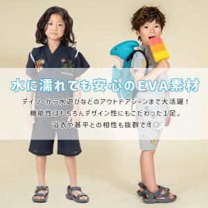 キッズ EVAサンダル 靴 マジックテープ 男...の詳細画像5