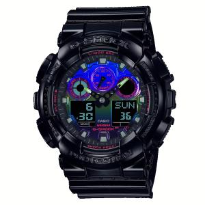 G-SHOCK GA-100RGB-1AJF 耐磁時計 1/1000秒ストップウォッチ 国内正規品｜piccoli-p1965