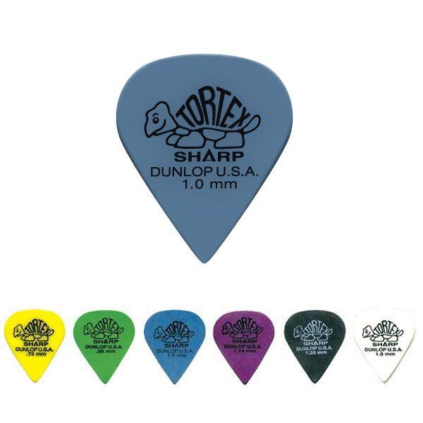 Jim Dunlop　ギターピック　Tortex Sharp 412 0.73,0.88,1.0,1...