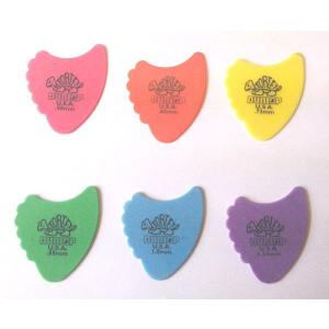 Jim Dunlop　ギターピック　Tortex Fins 414R ゲージ（mm）：. 60, .73, .88, 1.0, 1.14