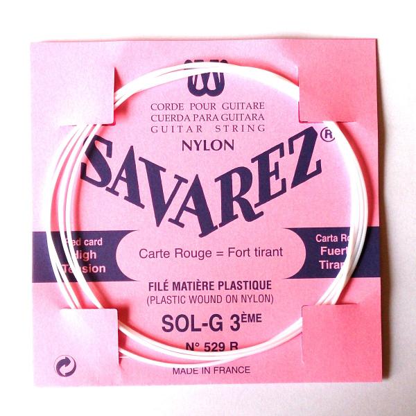 SAVAREZ［サバレス］クラシックギター用ナイロン弦　529R　フラメンコ[3弦]