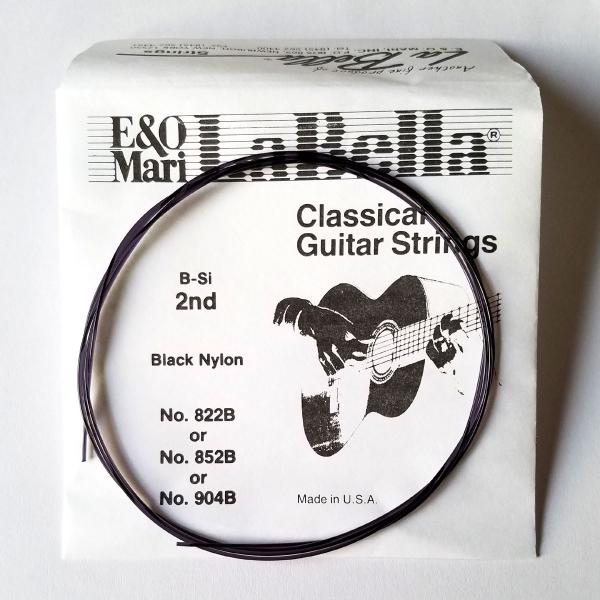 LaBella [ラベラ]　黒　ブラックナイロン　フラメンコ　クラシックギター弦　2弦