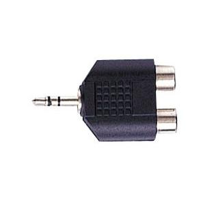 TECH プラグ AD63DRJ RCA Pin×2←→Mini Stereo×1