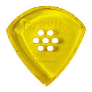 GRAVITY GUITAR PICKS ピック　サンライズ　スタンダード　マルチホール　［4.0 mm with Multi-Hole, Yellow］　高級｜pick-store
