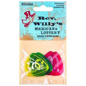 Jim Dunlop　ギターピック　REV.WILLY’S MEXICAN LOTTERY Billy F Gibbons ZZ Top　6枚入り　アーティストピック｜pick-store