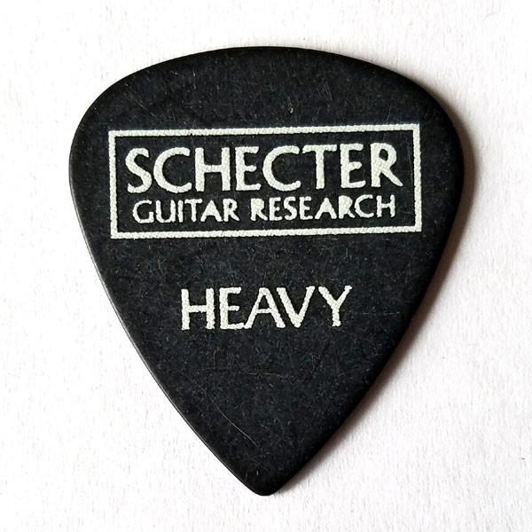 SCHECTER　ピック　ルミナスサンド　ポリアセタール ティアドロップ HEAVY　ブラック