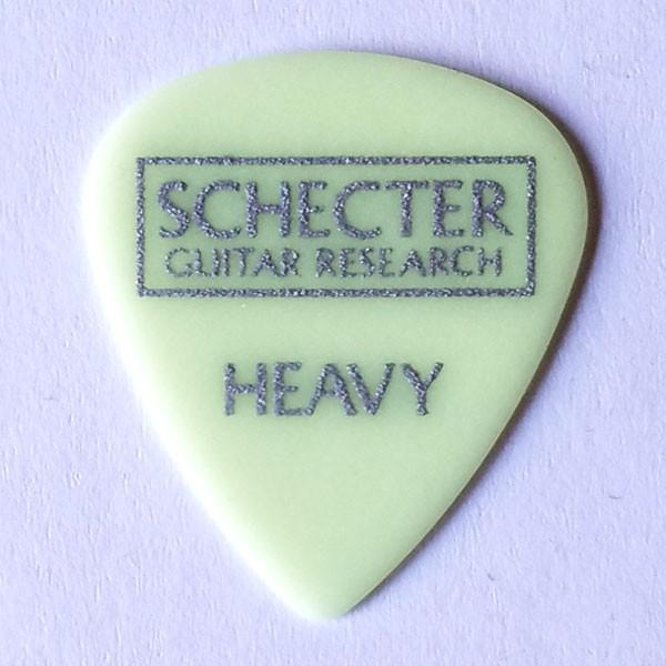 SCHECTER　ピック　ルミナスサンド　ティアドロップ HEAVY　ホワイト