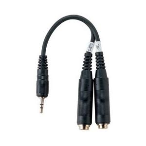 TECH プラグ YMP-02 オスMini Stereo×1←→メス標準Mono×2