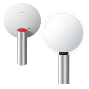 AMIRO 卓上 スマートセンサーミラー HDデイライトミラー O2 AML009WH ホワイト 8インチ 女優ミラー ライト　メイクアップ　拡大鏡付属