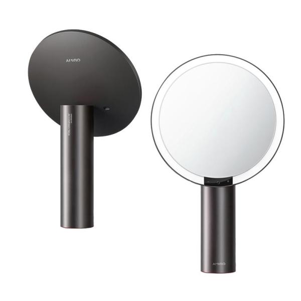 AMIRO 卓上 スマートセンサーミラー HDデイライトミラー O2 AML009BK ブラック 8...